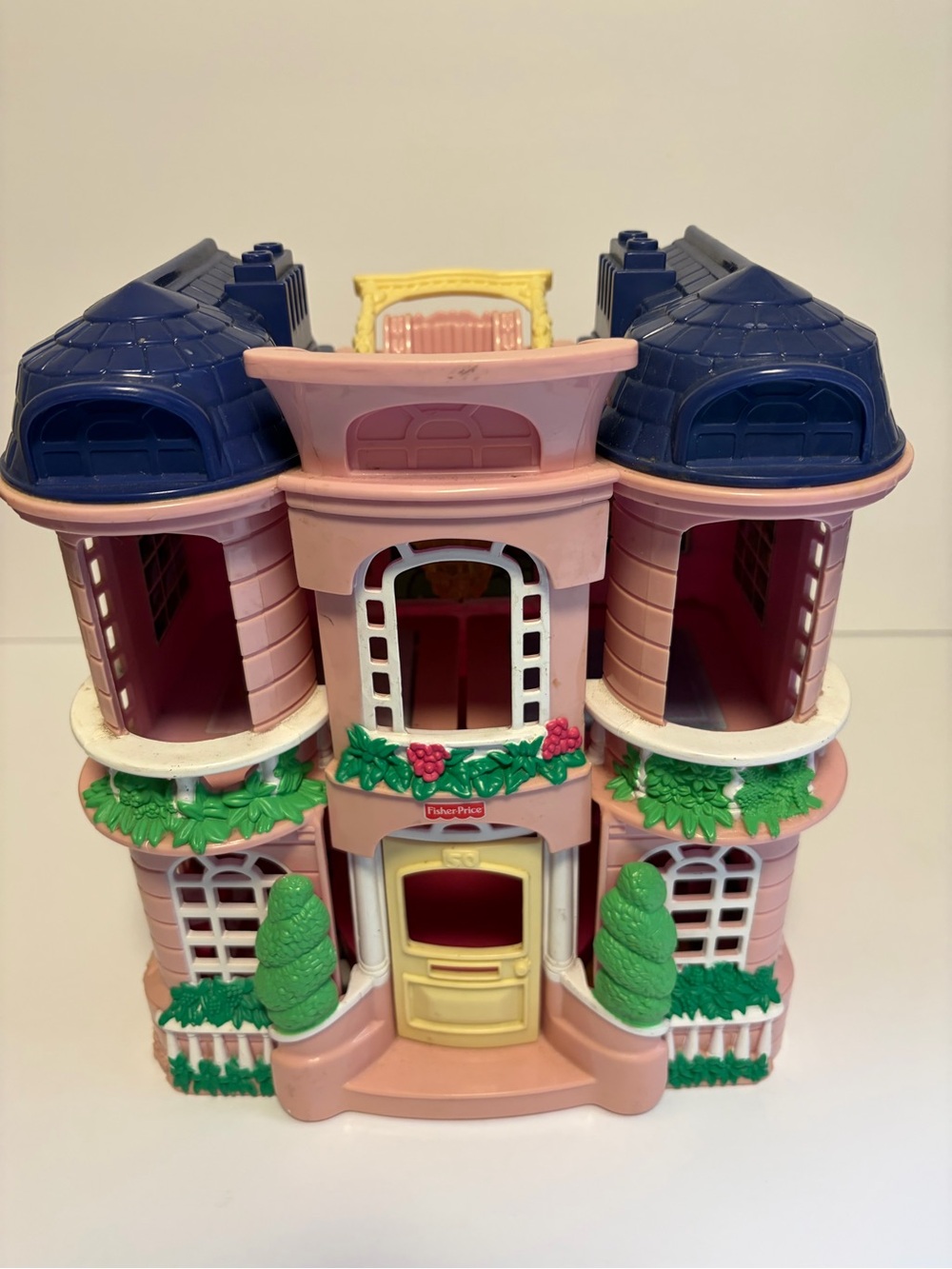 Fisher-Price Pink and Navy Victorian Playhouse Doll Home